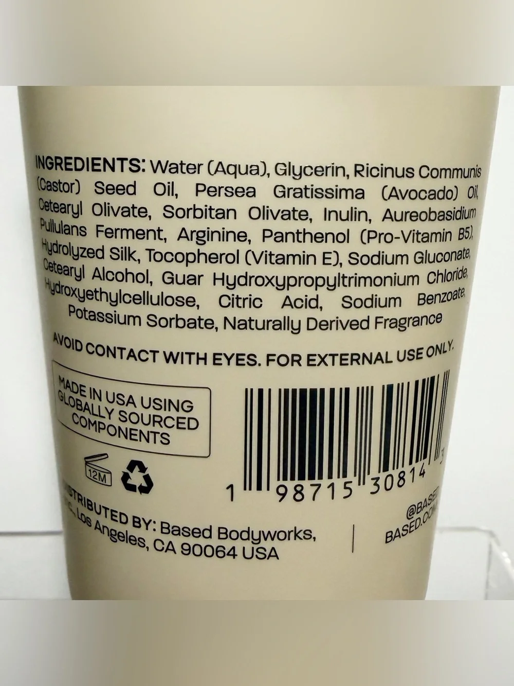 BASED Santal CURL CREAM, Defines & Hydrates, 8.5 fl oz (250mL) - New / Sealed
